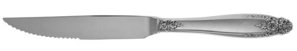 Prelude (Sterling, 1939, No Monograms) Steak Knife Individual Hollow, Serrate HC