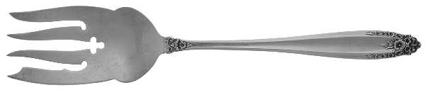 Prelude (Sterling, 1939, No Monograms) Small Solid Cold Meat Serving Fork