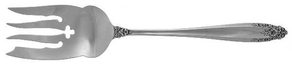 Prelude (Sterling, 1939, No Monograms) Large Solid Cold Meat Serving Fork