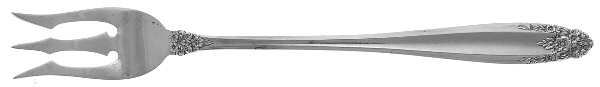 Prelude (Sterling, 1939, No Monograms) Short Handle Pickle/Olive Fork