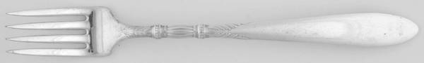 Queen Ann-St. Moritz (Silverplate, 1910) Grille Fork (Viande) by International Silver