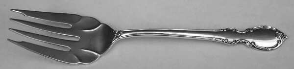 Reflection (Silverplate 1959) Medium Solid Cold Meat Serving Fork by International Silver