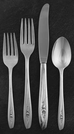 Silver Tulip (Silverplate, 1956) 4 Piece Place Setting