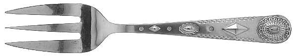 Taos (Stainless) Medium Solid Cold Meat Serving Fork