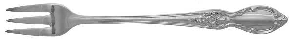 Victorian Rose (Silverplate, 1954) Cocktail/Seafood Fork by International Silver