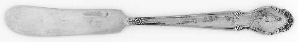 Wedding Bells (Sterling, 1948) Flat Handle Butter Spreader by International Silver