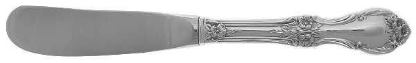 Wild Rose-New (Sterling, 1948, New, No Monos) Butter Spreader Hollow Hdl-Paddle/Stainless Blade by International Silver