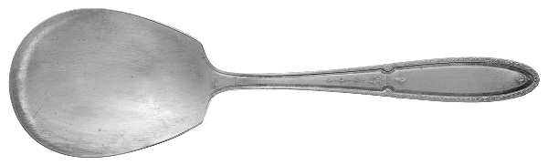 ISA1 (SLVPLT) Solid Smooth Casserole Spoon