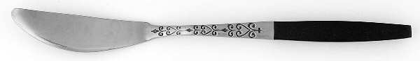 INR2BL (Stainless) Flat Handle Master Butter Knife by Interpur