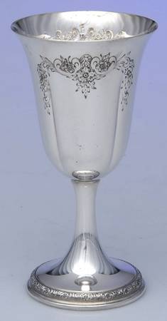 Prelude-Chased (Sterling Hollowware) Water Goblet