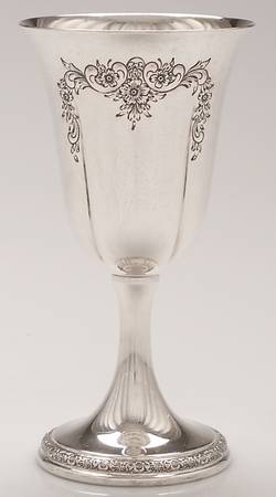Prelude-Chased (Sterling Hollowware) Water Goblet