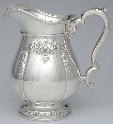 Prelude-Chased (Sterling Hollowware) Sterling Water Pitcher by International Silver