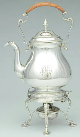 Prelude-Plain (Sterling Hollowware) Kettle, Stand & Burner