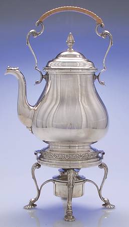 Prelude-Plain (Sterling Hollowware) Kettle, Stand & Burner