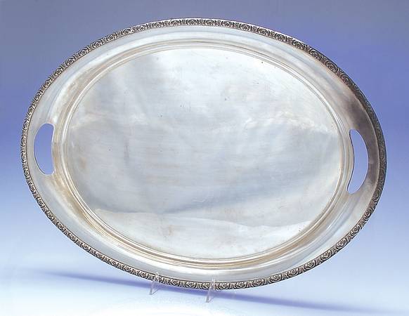 Prelude-Plain (Sterling Hollowware) Large Waiter Tray