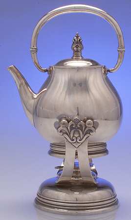 Royal Danish (Sterling, Hollowware) Kettle, Stand & Burner