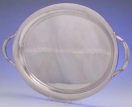 Royal Danish (Sterling, Hollowware) Large Waiter Tray