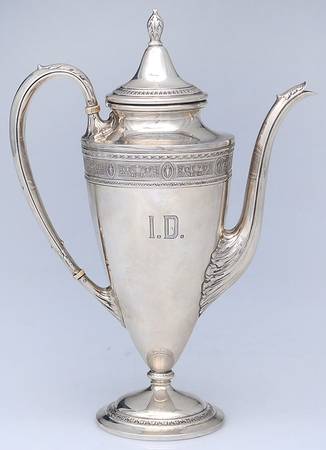 Wedgwood (Sterling, Hollowware, Geometric Base) Mini Coffee Pot
