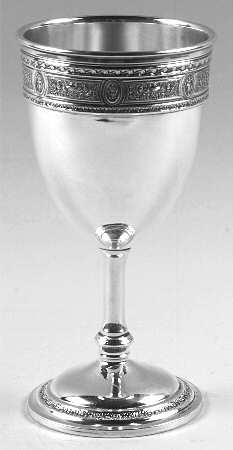 Wedgwood (Sterling, Hollowware, Geometric Base) Water Goblet