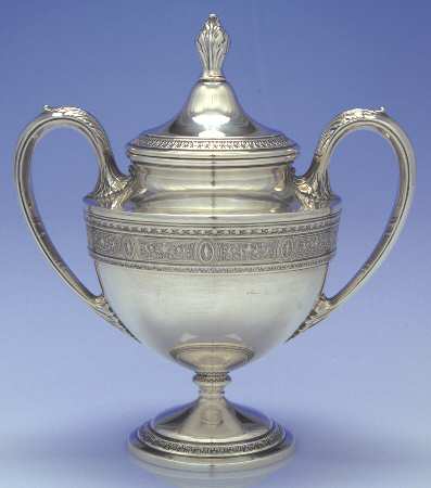 Wedgwood (Sterling, Hollowware, Geometric Base) Sugar Bowl & Lid