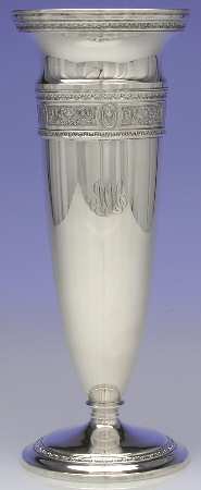 Wedgwood (Sterling, Hollowware, Geometric Base) 12" Vase
