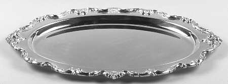 Du Barry (Silverplate, Hollowware) Medium Plated Meat Platter No Well