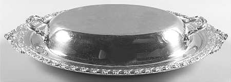 Gaiety (Silverplate, Hollowware) Double Vegetable Bowl by International Silver