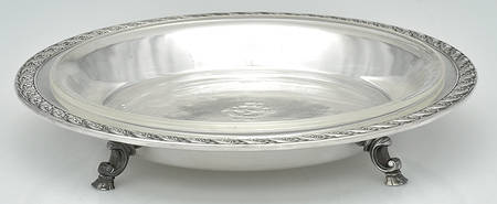 Spring Flower (Silverplate, Hollowware) Pie Plate & Glass Liner
