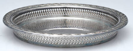 Spring Flower (Silverplate, Hollowware) 9" Gallery Tray