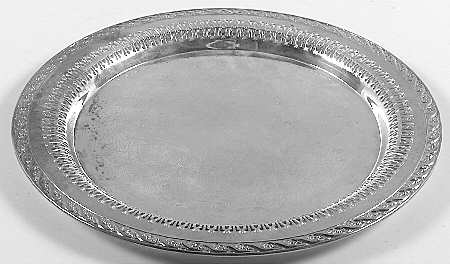 Spring Flower (Silverplate, Hollowware) 12" Pierced Round Tray