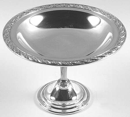 Spring Flower (Silverplate, Hollowware) 7" Silverplate Compote