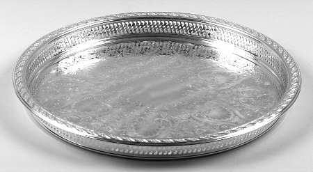 Spring Flower (Silverplate, Hollowware) 15" Gallery Tray