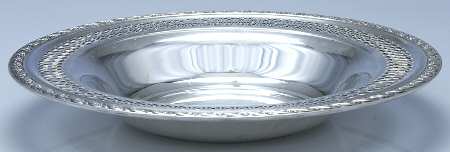 Spring Flower (Silverplate, Hollowware) 12" Round Pierced Vegetable Bowl