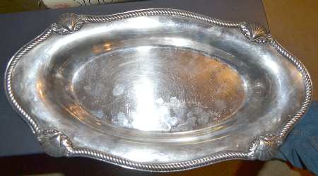Admiral II (Silverplate, 1940, Hollowware) Silverplate Bread Tray