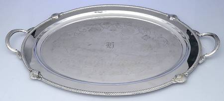 Admiral II (Silverplate, 1940, Hollowware) Large Silverplate Waiter Tray