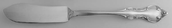 INS287 (SILVERPLATE) Flat Handle Master Butter Knife