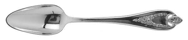 Old Colony (Silverplate, 1911, Monograms) Fruit/Orange Spoon by International Silver