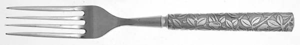 1847 Rogers Seven (Silverplate) Indented Solid Handled Fork