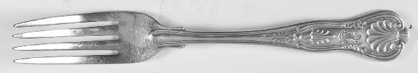 Naval (Silverplate, Kings Design) Fork