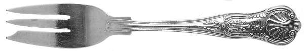 Naval (Silverplate, Kings Design) Individual Pie Fork
