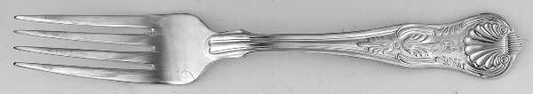 Naval (Silverplate, Kings Design) Fork