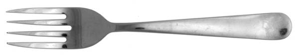 Dragon (Stainless) Medium Solid Cold Meat Serving Fork by Ikea Flatware