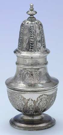 Silverplate Hollowware Muffineer by Israel Freeman & Son Ltd