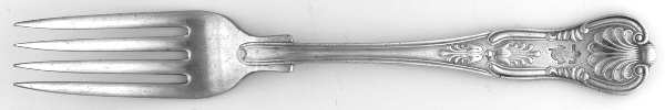 Naval (Silverplate, Kings Design) Fork