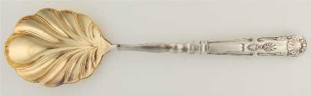 ISF2 (Silverplate) Salad Serving Spoon with Plated Bowl by Israel Freeman & Son Ltd