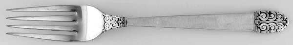 Northern Lights (Sterling, 1946, Burnished) Fork