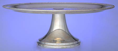 4335 (Silverplate, Hollowware) 12" Diameter Pedestal Cake Stand