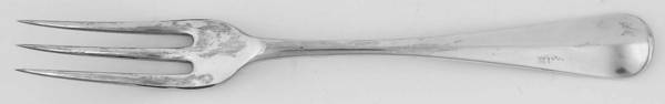 Queen Anne (Sterling) Medium Solid Serving Fork