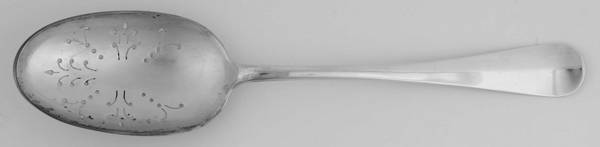 Queen Anne (Sterling) Pierced Solid Serving Spoon