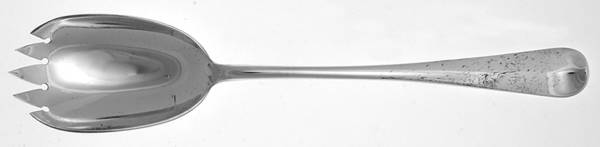 Queen Anne (Sterling) Large Solid Serving Fork